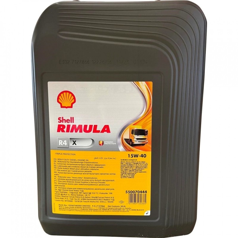 Shell Rimula 15W40 R4X - 20 litr