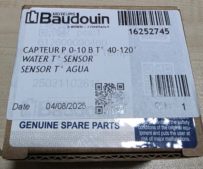 Su Temperatur Sensoru - Baudouin - 16252745 / 612600090460