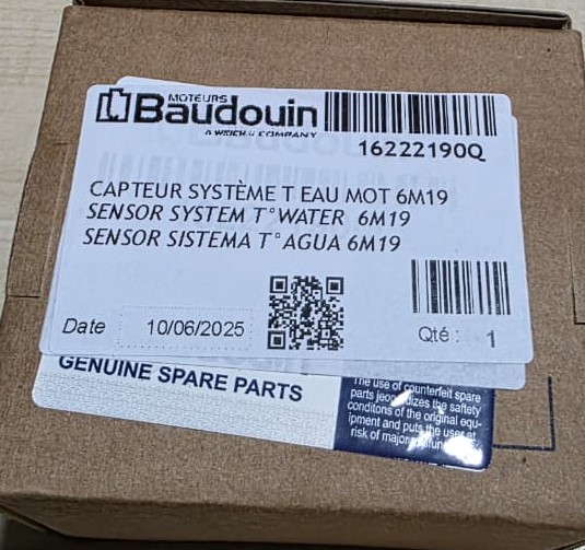 Su sensoru - Baudouin - 16222190Q - 612630060035 - 645924103N03545